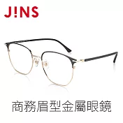 JINS 商務眉型金屬眼鏡(AUMF22S136) 金色