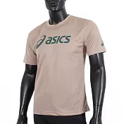Asics [2033B666-201] T恤 短袖 吸濕快乾 透氣舒適 輕量柔軟 卡其