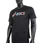 Asics [2033B666-001] T恤 短袖 吸濕快乾 透氣舒適 輕量柔軟 黑