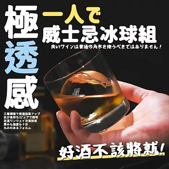 【ICE KING】外銷日本設計透明獨享冰球 (威士忌冰球 透視感冰球)