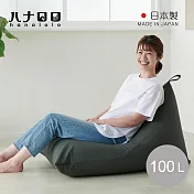 【日本hanalolo】POTORA 懶骨頭沙發椅(皮革款)-100L- 灰綠