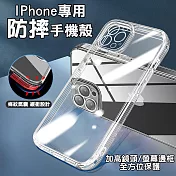 【MEMO】iPhone邊條紋氣囊包覆透明手機殼(QM-IP) iPhone 14