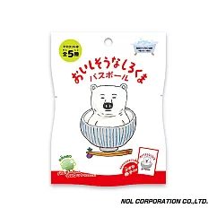 日本NOL─美味的白熊入浴球(泡澡球)─4入(綠茶香氣/洗澡玩具/交換禮物)