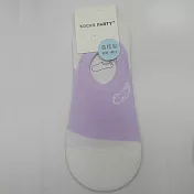 【Wonderland】紫色萌熊日系棉質隱形襪/女襪(5色) FREE 熊