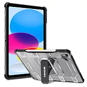 wlons For 2022 iPad 10 第10代 10.9吋 軍規+立架平板保護殻 黑色