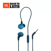 【JBL】ENDURANCE Run 2 防水入耳式耳機（四色）  Blue