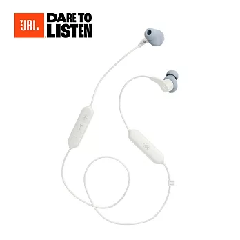 【JBL】ENDURANCE Run 2 BT 藍牙防水入耳式耳機（四色） White