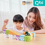 Qbi 益智磁吸軌道玩具 -【工程小英雄+軌道方塊福袋】