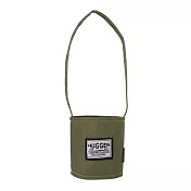 英國【Hugger】輕便手搖杯飲料提袋 (咖啡隨身杯熱飲早餐杯冷飲環保) 軍綠色