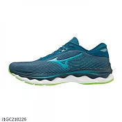 美津濃 MIZUNO WAVE SKY 5 男 跑步鞋 藍綠-J1GC210226 JP26.5 藍色