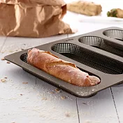 《LEKUE》4格脆皮法國麵包模(17cm) | 點心烤模