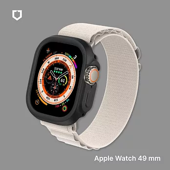 犀牛盾 Apple Watch Ultra/Ultra 2 共用 49mm CrashGuard NX 防摔邊框保護殼 - 經典黑