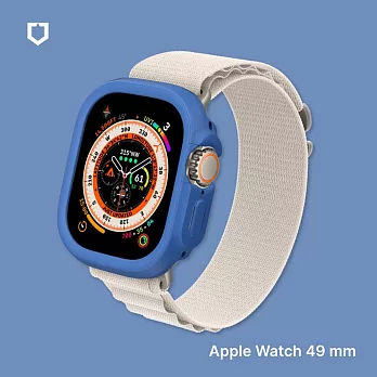 犀牛盾 Apple Watch Ultra/Ultra 2 共用 49mm CrashGuard NX 防摔邊框保護殼 - 鈷藍
