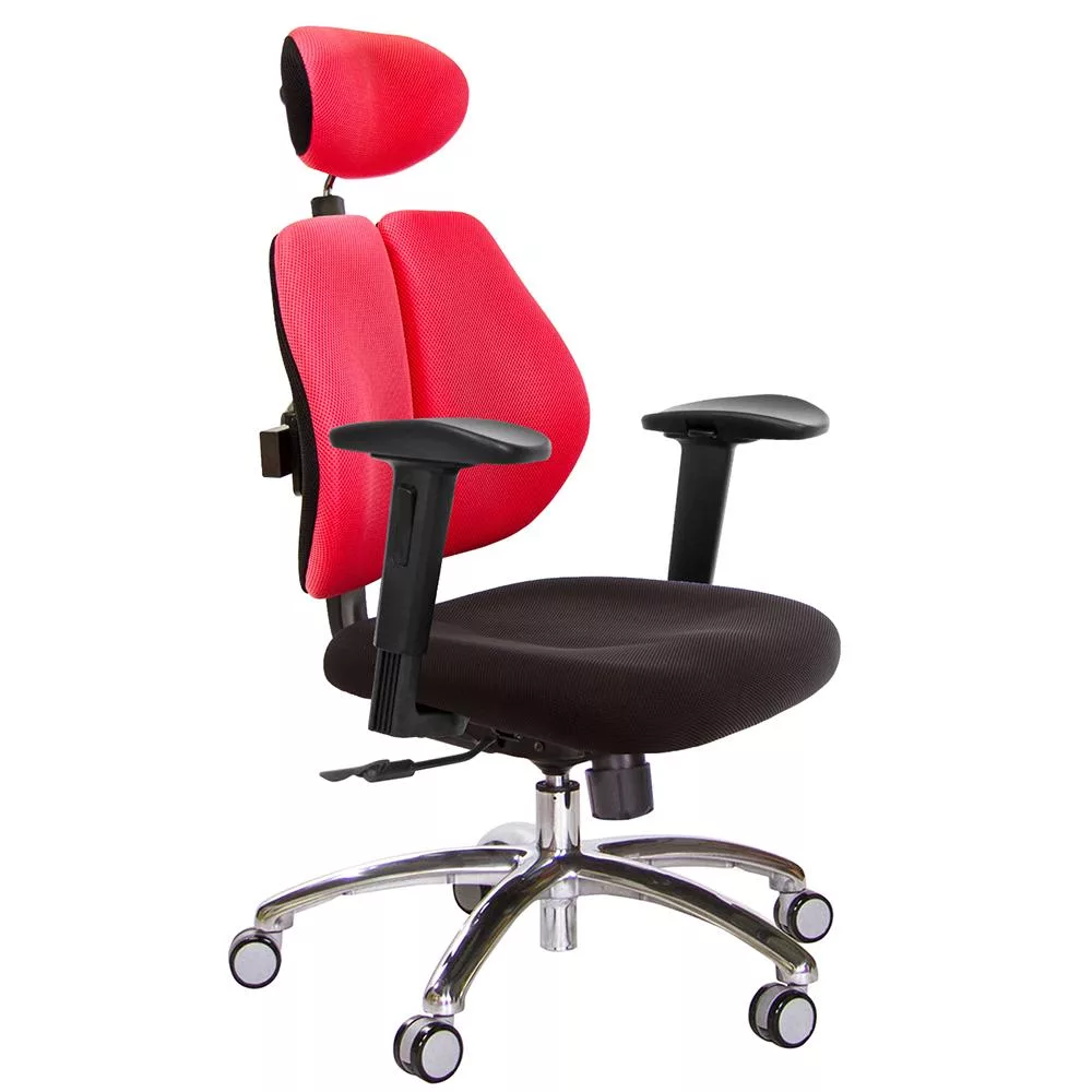 GXG 高背涼感綿 雙背椅 (鋁腳/2D滑面升降扶手) TW-2995 LUA2J