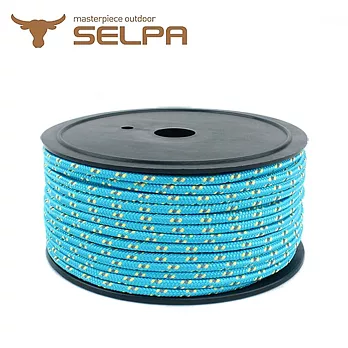 【韓國SELPA】5mm反光營繩50米/野營繩/露營繩(兩色任選) 湖藍色