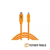 Tether Tools CUC2615-ORG Type-C到Tybe-B 公對公傳輸線 4.6m