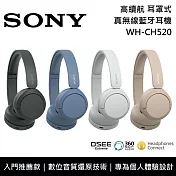 SONY 索尼 WH-CH520 入門款 無線藍芽 耳罩式耳機 原廠公司貨 黑色