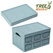 TreeWalker 輕便折疊收納箱(附防水袋與木板)(居家收納、戶外露營) 藍色