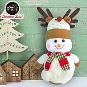 摩達客聖誕圍巾 白色雪人擺飾(中)20*40cm單入