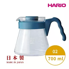 【HARIO V60好握系列】02吳須色咖啡分享壺700ml [VCS─02─PBU]