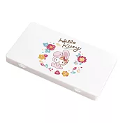 【Sanrio 三麗鷗】隨身口罩收納盒 兔年款 收納盒 零錢收納 飾品收納 (18.4*10.4*1.5cm) KT兔年花圈