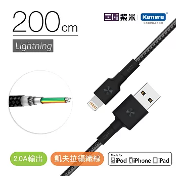 ZMI 紫米  Lightning to USB 2M 編織充電傳輸數據線  (AL881)