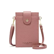 【L.Elegant】韓版時尚輕薄款實用外出手機零錢包(共四色)B602 粉色