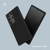 犀牛盾 Samsung Galaxy S23 Ultra (6.8吋) SolidSuit 經典防摔背蓋手機保護殼-碳纖維紋路