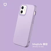 犀牛盾 iPhone 12 mini (5.4吋) SolidSuit (MagSafe 兼容) 防摔背蓋手機保護殼- 紫羅蘭色