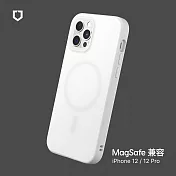犀牛盾 iPhone 12 / 12 Pro (6.1吋) SolidSuit (MagSafe 兼容) 防摔背蓋手機保護殼- 經典白
