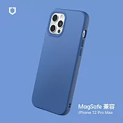 犀牛盾 iPhone 12 Pro Max (6.7吋) SolidSuit (MagSafe 兼容) 防摔背蓋手機保護殼- 鈷藍