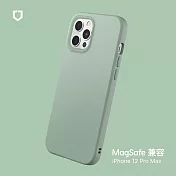犀牛盾 iPhone 12 Pro Max (6.7吋) SolidSuit (MagSafe 兼容) 防摔背蓋手機保護殼- 鼠尾草綠