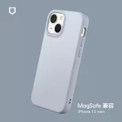 犀牛盾 iPhone 13 mini (5.4吋) SolidSuit (MagSafe 兼容) 防摔背蓋手機保護殼- 循環灰