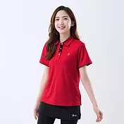 【遊遍天下】女款抗UV吸濕排汗速乾機能POLO衫(GS1036) 2XL 紅色