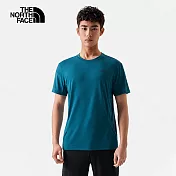 The North Face M REAXION PLUS S/S TEE - AP 男短袖上衣-藍-NF0A7WCWEFS M 藍色