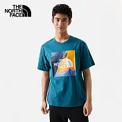The North Face M S/S CLIMBING GRAPHIC TEE - AP 男 短袖上衣 藍-NF0A81MZEFS M 藍色