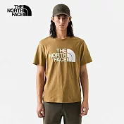 The North Face M FOUNDATION LOGO S/S TEE-AP男短袖上衣-咖-NF0A81NW173 M 卡其