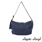 Legato Largo 半月形 可水洗單肩斜背包 Regular size- 深藍