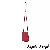 Legato Largo 小法式鬱金香手機收納斜背小包- 紅色