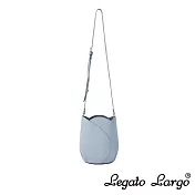 Legato Largo 小法式鬱金香斜背包- 灰藍色