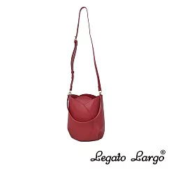 Legato Largo 小法式鬱金香手提斜背兩用托特包─ 紅色