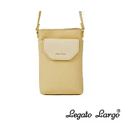 Legato Largo 長型信封手機收納斜背小包- 黃色