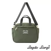 Legato Largo 可機洗 手提斜背兩用波士頓包- 橄欖綠