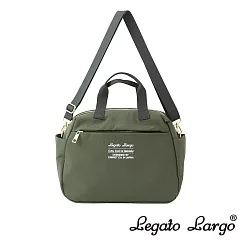 Legato Largo 可機洗 手提斜背兩用波士頓包─ 橄欖綠