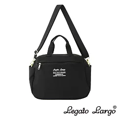 Legato Largo 可機洗 手提斜背兩用波士頓包─ 黑色