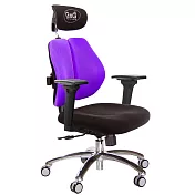 GXG 雙軸枕 雙背電腦椅(鋁腳/3D升降扶手) TW-2604 LUA9