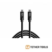 Tether Tools CUC10-BLK USB-C 到 USB-C 傳輸線-黑色 3m
