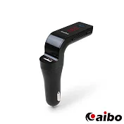 aibo 車用藍牙音樂FM播放發射器 (免持通話/MP3播放)  黑色
