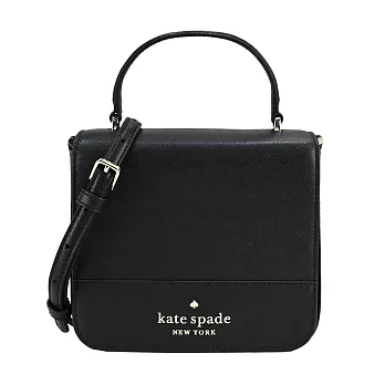 Kate Spade防刮手提/斜背兩用方盒包- 黑色