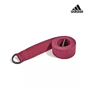 Adidas 編織瑜珈伸展帶 (雙色可選)  胭脂紅